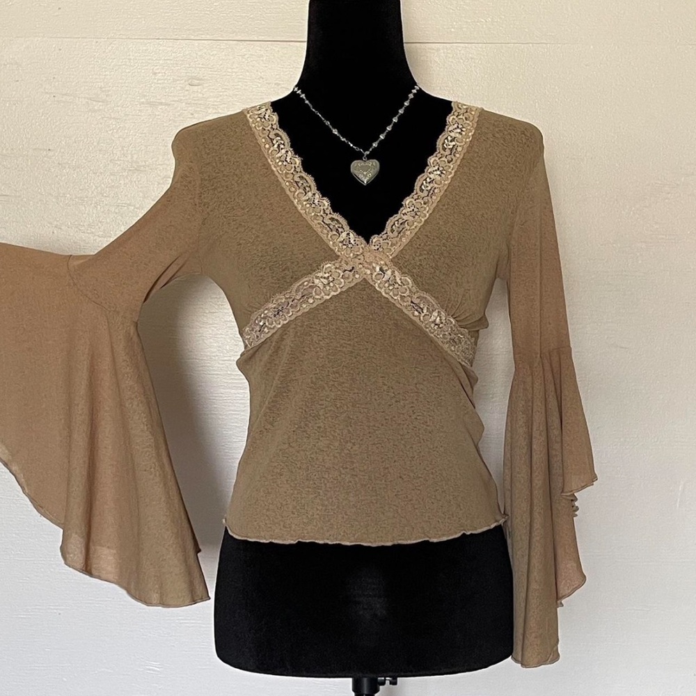 bell sleeve whimsy cottagecore top